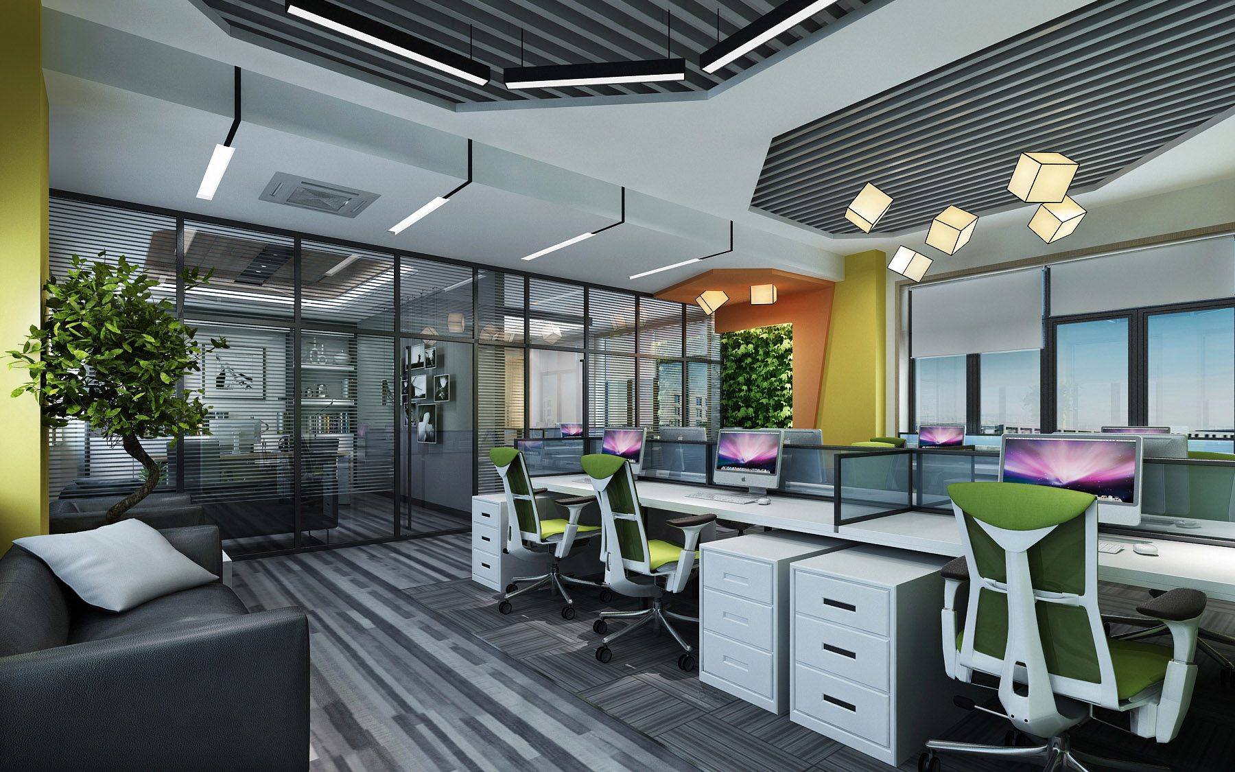 辦公室裝修色彩有多重要，聽聽卓正裝飾如何分析！