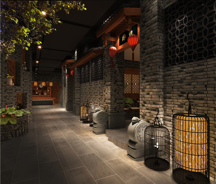 長沙餐廳裝修設(shè)計:鄉(xiāng)村風(fēng)格中餐廳設(shè)計案例分享